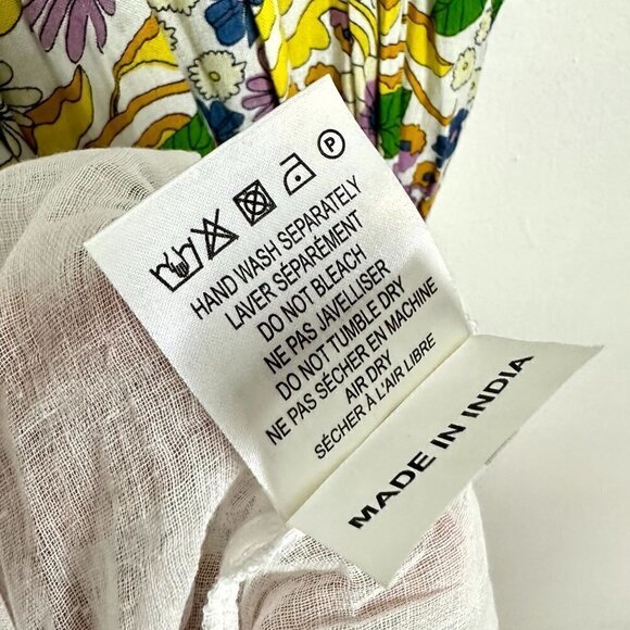 BAROK Paris Floral Ruffle Dress in White Size Small - Picture 6 of 9